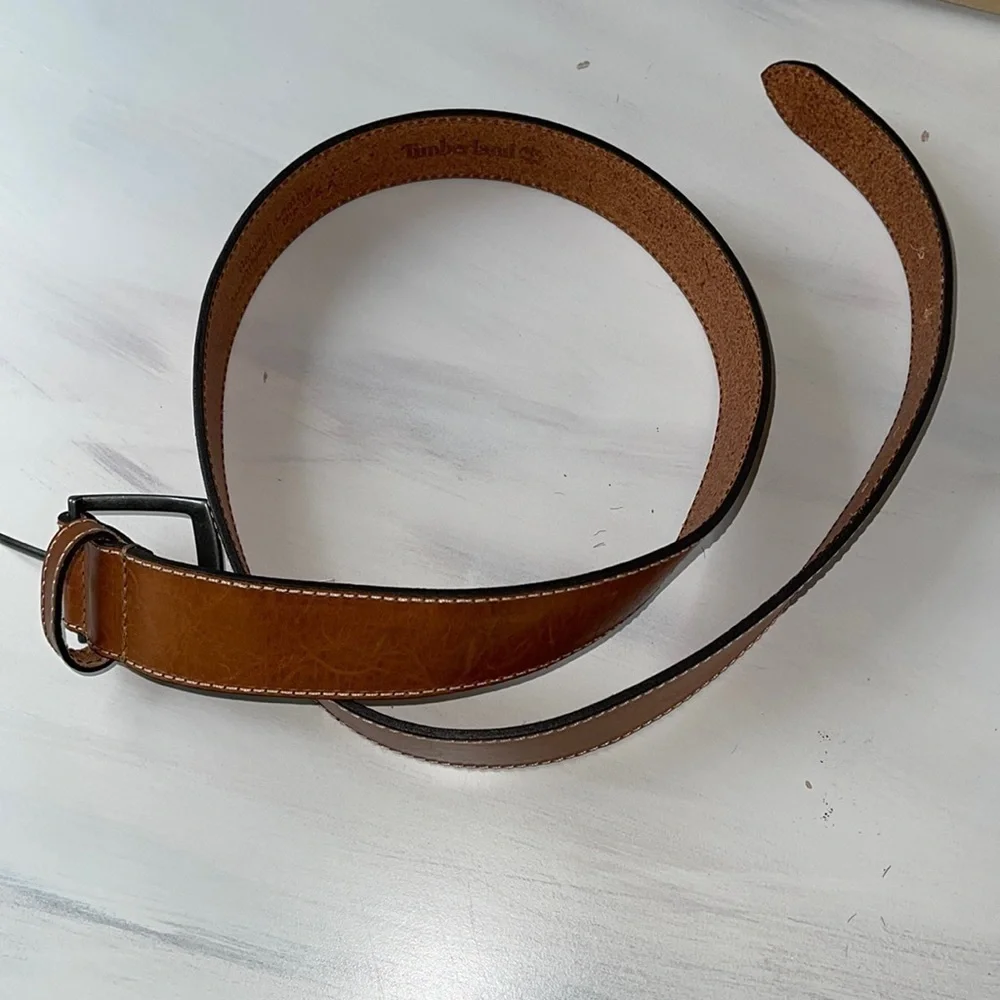 Timberland Men's Classic Leather Jean Belt 4cm Wide